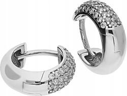 Lovrin Ezüst fülbevaló 925 Karika Cirkónia Kövekkel 2, 80g női ajándék lógós (Lovrin 58267)