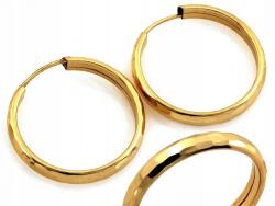 Lovrin Arany Karika Fülbevaló 585 klasszikus finom csillogó karikák 18mm 1.12g (Lovrin)