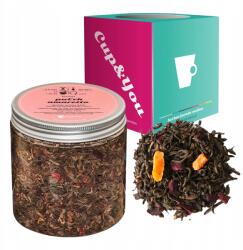 Cup&You Amaretto prémium pu-erh vörös tea ajándék sárgabarack cékla 170g (herbata liściasta sypana mieszanka napar susz) - allegro - 5 280 Ft