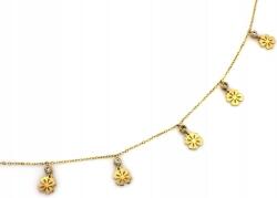 Lovrin Arany nyaklánc 585 finom, lóhere medálokkal r45 divatos minta