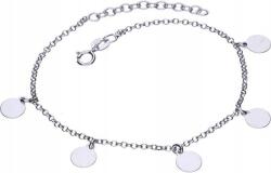 Lovrin Ezüst karkötő 925 sima lemezkék 2, 59g divatos mintával, charmokkal (Lovrin 50486)