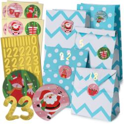 Allbag Karácsonyi Adventi Kalendár Készlet Csináld Magad Diy Kék Ajándéknak (KALENDARZ024)