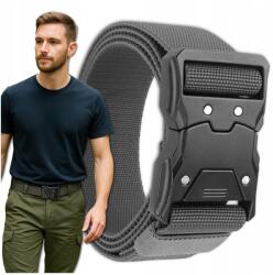 EdiBazzar Öv Öv Katonai Vászon Gyorscsatos Qr Szürke Női Férfi (Solidny Parciany Pasek Męski Klamra Wojskowy)