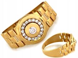 Lovrin Arany pecsétgyűrű Au 585 cirkóniákkal, fonott sín, r25, 2, 36g-2, 68g, uniszex (62107298)