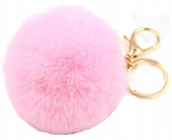 EdiBazzar Szőrme Dísz pompon szőrme táskadísz rózsaszín Kulcstartó Medál (5905884082782)
