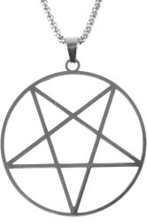 FALON Zgardă Pentagram - Silver - PSY1140