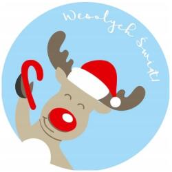 Allbag Karácsonyi Öntapadós Matricák 10 db-os Díszítő Ajándékokra RÉNszarvas (NAKLEJKA042)