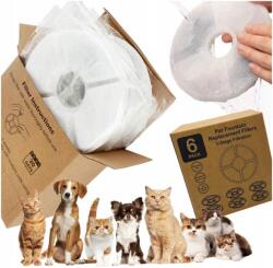  Csere Szűrőkészlet Szűrő Kúthoz Kutya Macska Itató Kút 6 Darab (ZESTAW FILTRÓW FILTR FONTANNY POIDEŁKA 6 SZT)