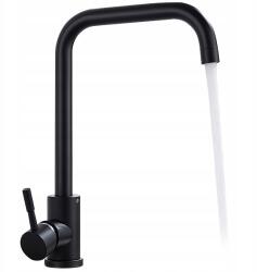 Konyhai Csaptelep Álló Fekete Mosogató Csaptelep Forgatható Kifolyócső Matt (STM6003035)