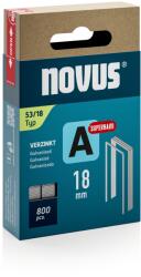 Novus tűzőkapocs A 11, 3 x 0, 7 /18 mm 800 db, szuper kemény (042-0782)