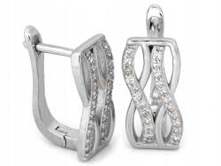 Lovrin Angol kapcsos végtelen fülbevaló 925-ös ezüstből, 3.00g, divatos minta, ajándéknak