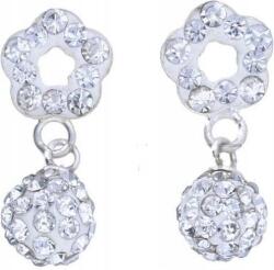 Lovrin Ezüst fülbevaló 925 virág és golyó 1, 50g eredeti női ajándék (Lovrin 47796)