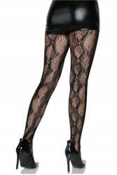 PREDA Fantáziadús necc harisnyanadrág fekete mintával méret 3/4