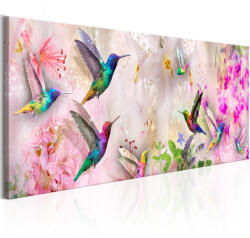 Artgeist Kép - Colourful Hummingbirds (1 Part) Narrow