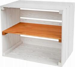  Pineea Fehér Vintage Fa Doboz 50x40x30 cm - Dekoratív Láda (7427245511215)