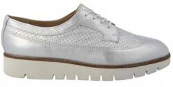 GEOX Blenda női félcipő, ezüst színű, bőr, légáteresztő, 38-as méret (D720BA000BVC1007)