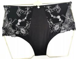 Lanny Mode Bugyi, fekete, Size XL, hímzett, tüll