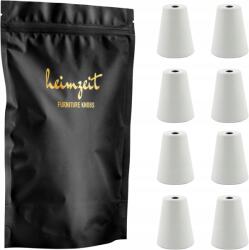  Bútorgombok Díszítő Minőségű Alumínium Sima 8 Db Szürke (8PKWHITE)