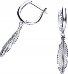 Lovrin Ezüst 925 függő toll fülbevaló 2, 86g divatos minta ajándékba, látványos (Lovrin 46445)