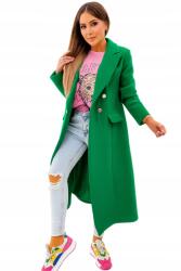  Elegáns női kabát - klasszikus szabás, stílusos és időtálló Zöld (EB22727A)