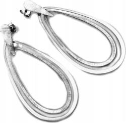 Lovrin Ezüst fülbevaló 925 egyedi stílus hosszú merev modern szaténnal