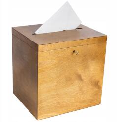 Creative Deco Esküvői borítékgyűjtő doboz kulccsal, ajándékba, dekorációhoz, 29x25x30 cm (X002B4BWP3)