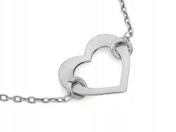 Lovrin Ezüst nyaklánc szívvel, 925-ös finomságú, súlya 1.66g, mérete 45mm ajándék (62569104)