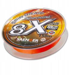 Saenger Saenger zsinór 8 X Specialist Spin Braid 150 m 0, 14 mm narancssárga (1971114)