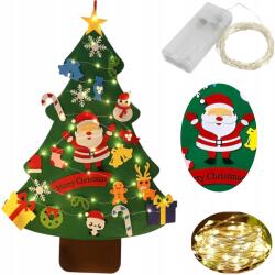 Luxma Karácsonyfa filc szőnyeg lánc led dekoráció gyerek dekoráció 85cm C3M (C3M)