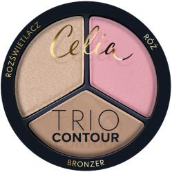 Celia Kontúrozó púder 1 8G Celia Szett 3az1ben Bronzer, pirosító és highlighter (5900525098467)