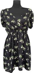 Topshop Ruha Térdig érő Stílusos Kényelmes Fekete Virágmintás 40-es méret (UB000508)