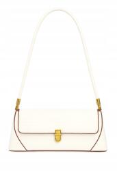  0007 Női estélyi válltáska Elegáns ökobőr kiegészítők Fehér (KMEC70)