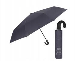 Perletti Plnoautomatický skladací dáždnik s rukoväťou Perletti Technology sivý (21788)