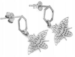 Lovrin 925-ös ezüst fülbevaló áttört méhecskével, stekkeres, 1, 15g divatos ajándék