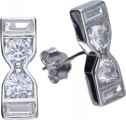 Lovrin Ezüst 925 Klepszidra fülbevaló cirkóniával 2, 17g eredeti, stekkeres (Lovrin 45960)