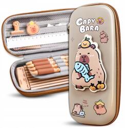  Iskolai tolltartó Egyrekeszes tasak Többfunkciós Tágas Kapibara (Szkolny Piórnik Organizer Saszetka Kapibara)