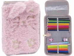 Astra Felpattintható tolltartó AstraBAG Fluffy Kitty töltettel, AC11, 503024080 (Piórnik pluszowy)