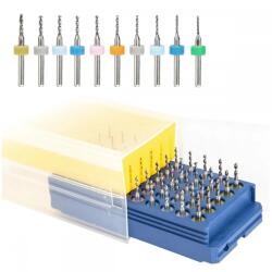  Mini fúrószár készlet 1.1-2.0mm elektronikai PCB-hez 50 darab volfrám-karbid (Zestaw mini wierteł precyzyjnych 1,1-2,0 mm)