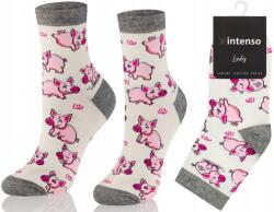Intenso Női Zokni Vicces Mintás Malacok Prémium Intenso 35-37