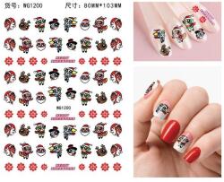  Körömmatrica - WG1200 Pindúr Pandúrok karácsony