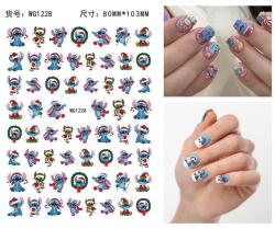  Körömmatrica - WG1228 Stitch karácsony