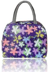  ételhordó Táska- Szigetelt- Virágos- Lila- (rj169397-1)