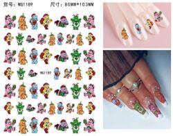  Körömmatrica - WG1189 Gumimaci karácsony