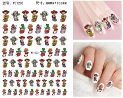  Körömmatrica - WG1203 Toy Story karácsony