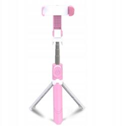  Bluetooth Szelfibot, Tripod Funkcióval, Távirányítóval, 18.5cm-68cm, pink (TB22441)