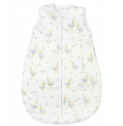 Ankras Csecsemő Hálózsák Alváshoz 56-62 Különböző Mintákkal! (Śpiw 56-62 GĄSKI SZARE Z ZIEL LISTKIEM CAŁOR)