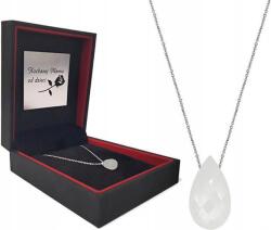 Lovrin 925-ös ezüst nyaklánc holdkő medállal, csepp alakú, ajándéknak is kiváló (Lovrin)