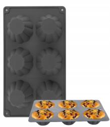 Vergionic Szilikon Sütőforma Muffinhoz, 6 Db-os Szett. Muffin Sütőforma, Tepsi (7710)