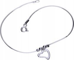 Lovrin 925-ös ezüst karkötő damilon, szív alakú, 2, 30g, szív gyöngyökkel ajándék (Lovrin 52846)