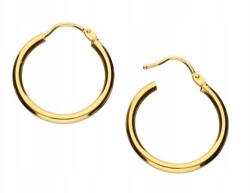 Lovrin Arany fülbevaló 585 sima karika 25mm-es, angol kapcsos, ajándéknak